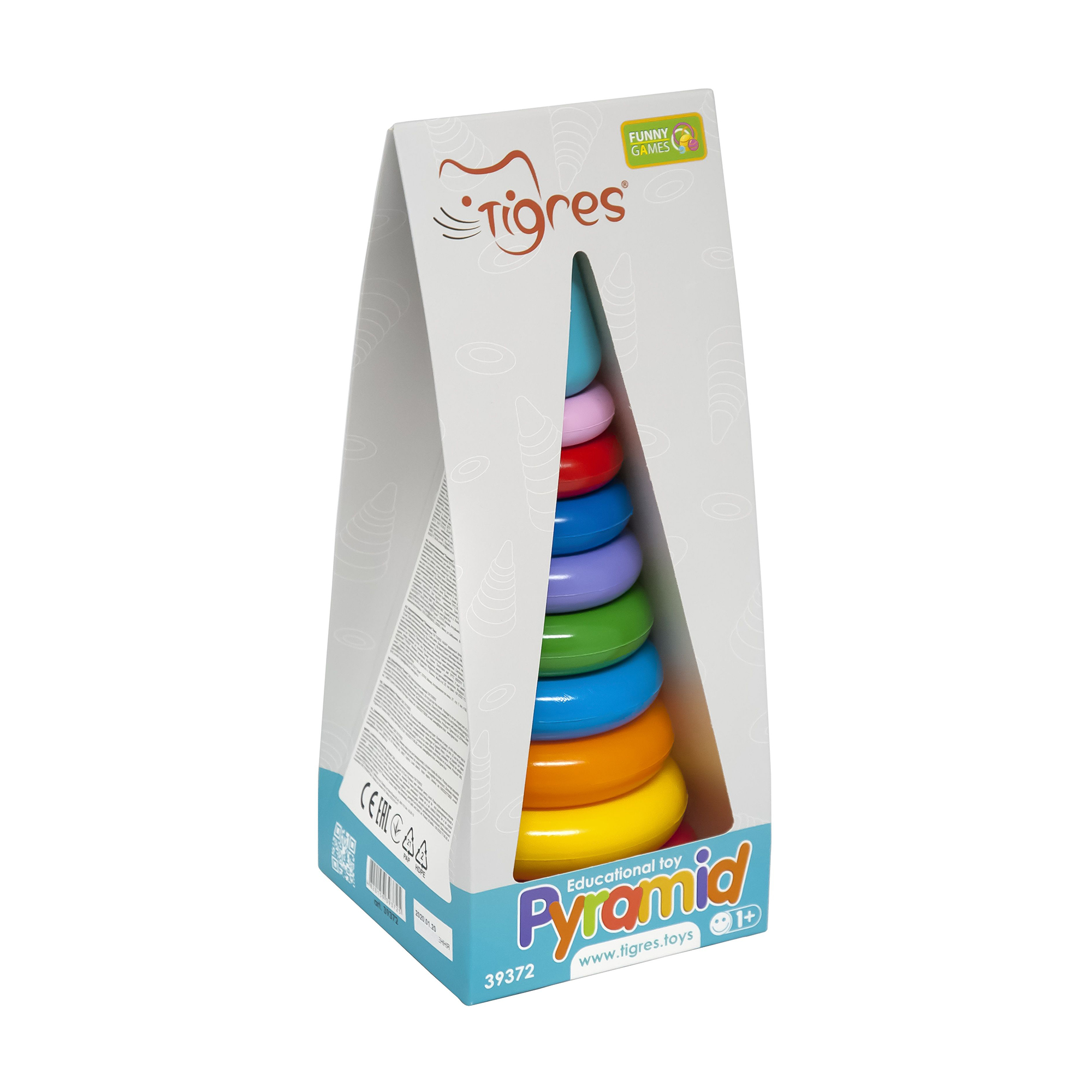 Розвивальна іграшка Tigres Пірамідка Люкс, від 1 року (39372)
Розвивальна іграшка Tigres Пірамідка Люкс, від 1 року (39372)