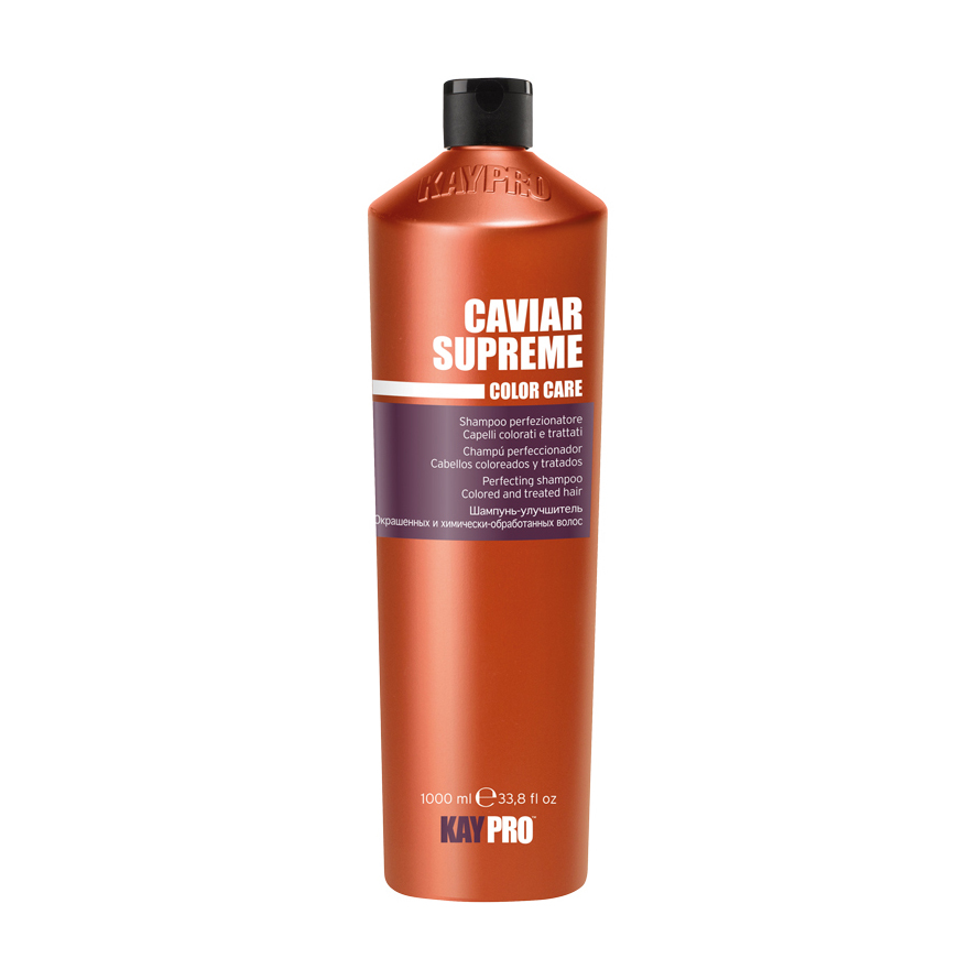 Шампунь KayPro Caviar Supreme Color Care Perfecting Shampoo для фарбованого та хімічно обробленого волосся, з ікрою, 1 л
Шампунь KayPro Caviar Supreme Color Care Perfecting Shampoo для фарбованого та хімічно обробленого волосся, з ікрою, 1 л