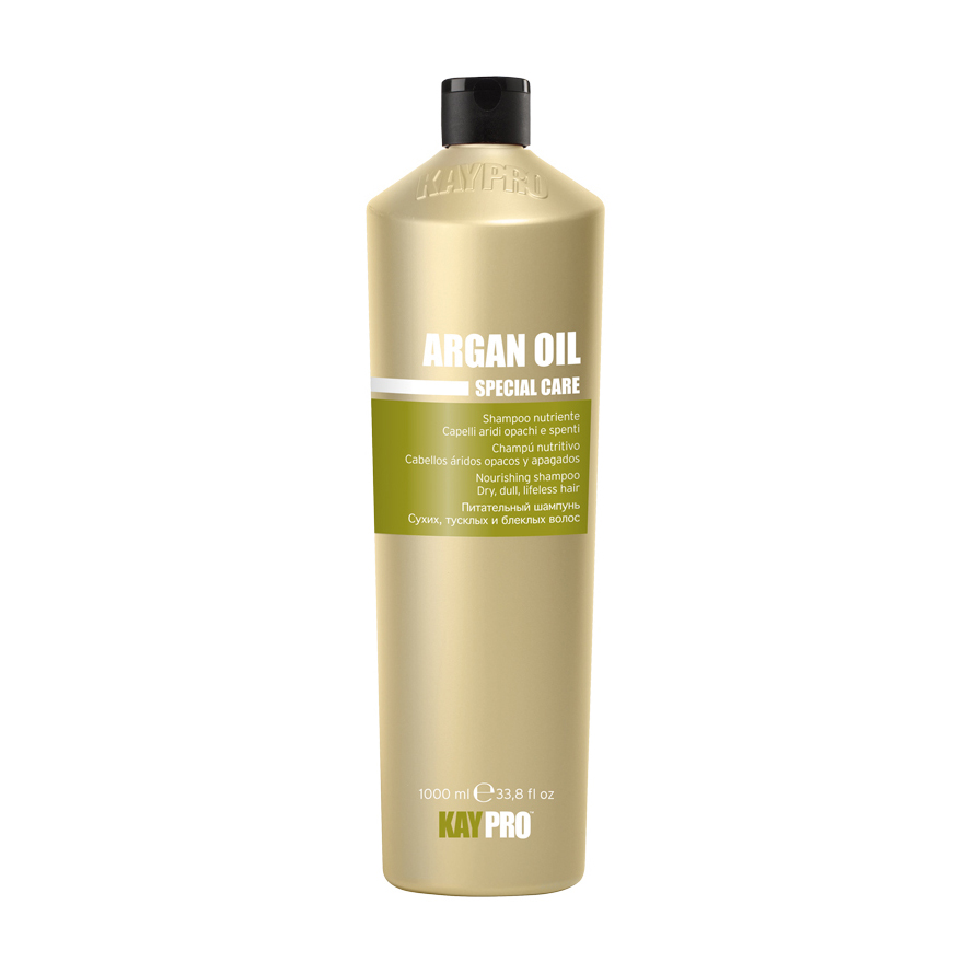 Живильний шампунь KayPro Special Care Argan Oil Shampoo для сухого, тьмяного та бляклого волосся, з олією арганії, 1 л
Живильний шампунь KayPro Special Care Argan Oil Shampoo для сухого, тьмяного та бляклого волосся, з олією арганії, 1 л