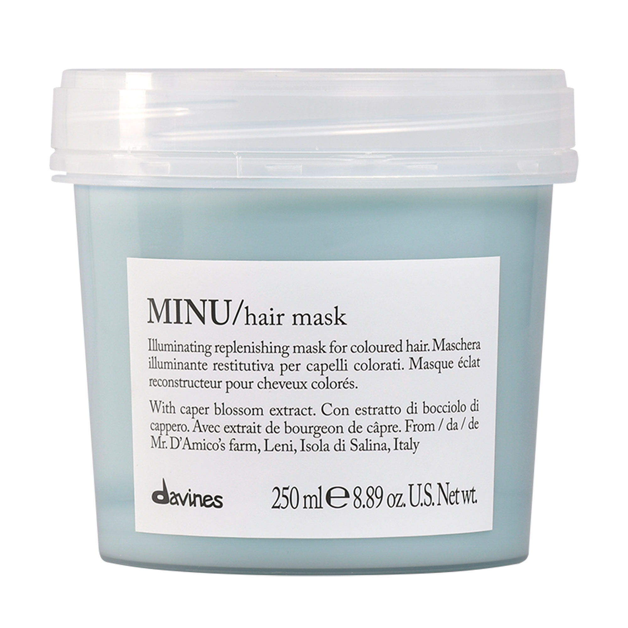 Маска Davines Minu Hair Mask для блиску та збереження кольору фарбованого волосся, 250 мл
Маска Davines Minu Hair Mask для блиску та збереження кольору фарбованого волосся, 250 мл