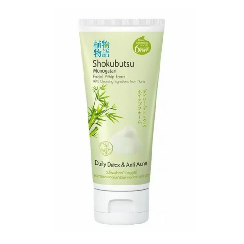 Пінка для вмивання обличчя Shokubutsu Monogatari Daily Detox & Anti Acne проти акне, 100 г
Пінка для вмивання обличчя Shokubutsu Monogatari Daily Detox & Anti Acne проти акне, 100 г