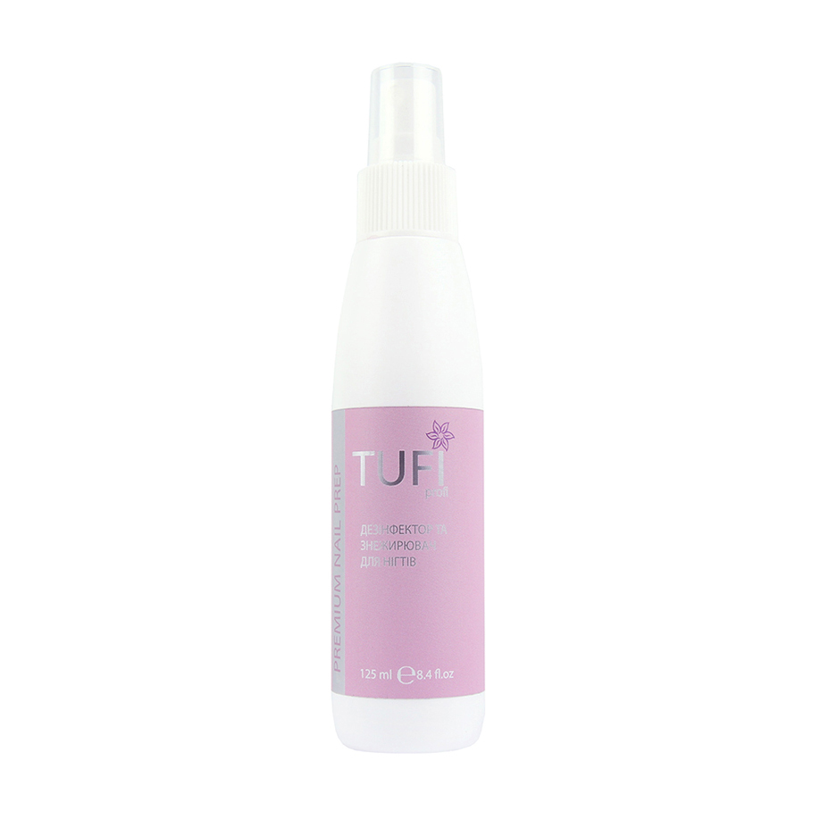 Уцінка! Дезінфектор та знежирювач для нігтів Tufi profi Premium Nail Prep, 250 мл
Уцінка! Дезінфектор та знежирювач для нігтів Tufi profi Premium Nail Prep, 250 мл
