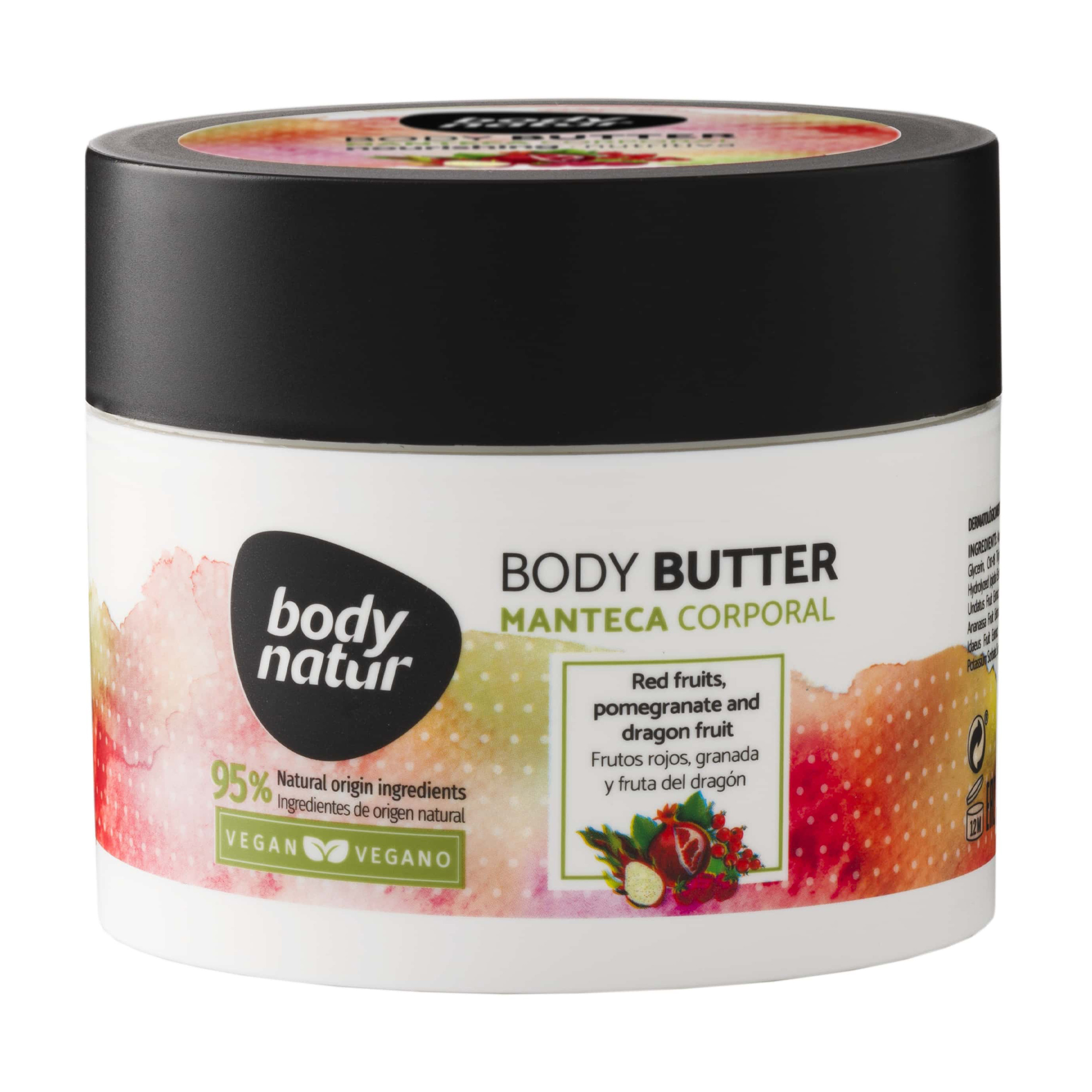 Батер для тіла Body Natur Red Fruits, Pomegranate and Dragon Fruit Body Butter Лісові ягоди, Гранат та Фрукт дракона, 200 мл
Батер для тіла Body Natur Red Fruits, Pomegranate and Dragon Fruit Body Butter Лісові ягоди, Гранат та Фрукт дракона, 200 мл