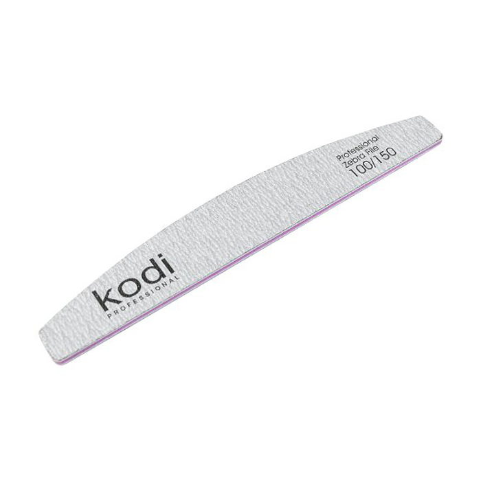 Пилка для нігтів Kodi Professional 100/150 грит полумісяць, світло-сіра, 178*28*4 мм
Пилка для нігтів Kodi Professional 100/150 грит полумісяць, світло-сіра, 178*28*4 мм