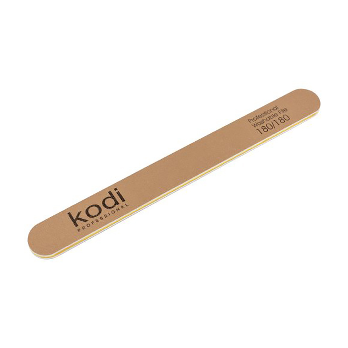 Пилка для нігтів Kodi Professional 180/180 грит пряма, золота, 178*19*4 мм
Пилка для нігтів Kodi Professional 180/180 грит пряма, золота, 178*19*4 мм