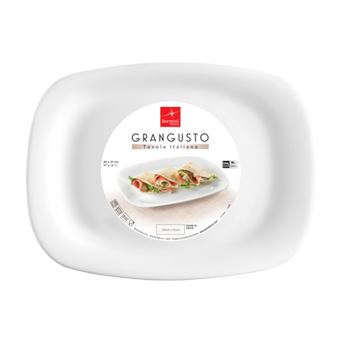 Блюдо прямокутне Bormioli Rocco Grangusto 28*21 см (431241FTB121990)
Блюдо прямокутне Bormioli Rocco Grangusto 28*21 см (431241FTB121990)