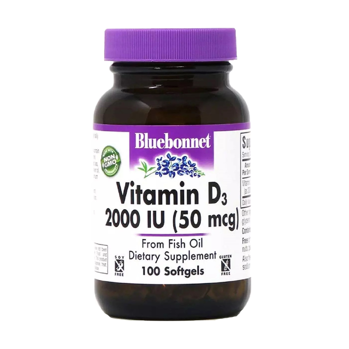 Вітамін Д3 Bluebonnet Nutrition Vitamin D3 2000 МО, 100 желатинових капсулах
Вітамін Д3 Bluebonnet Nutrition Vitamin D3 2000 МО, 100 желатинових капсулах