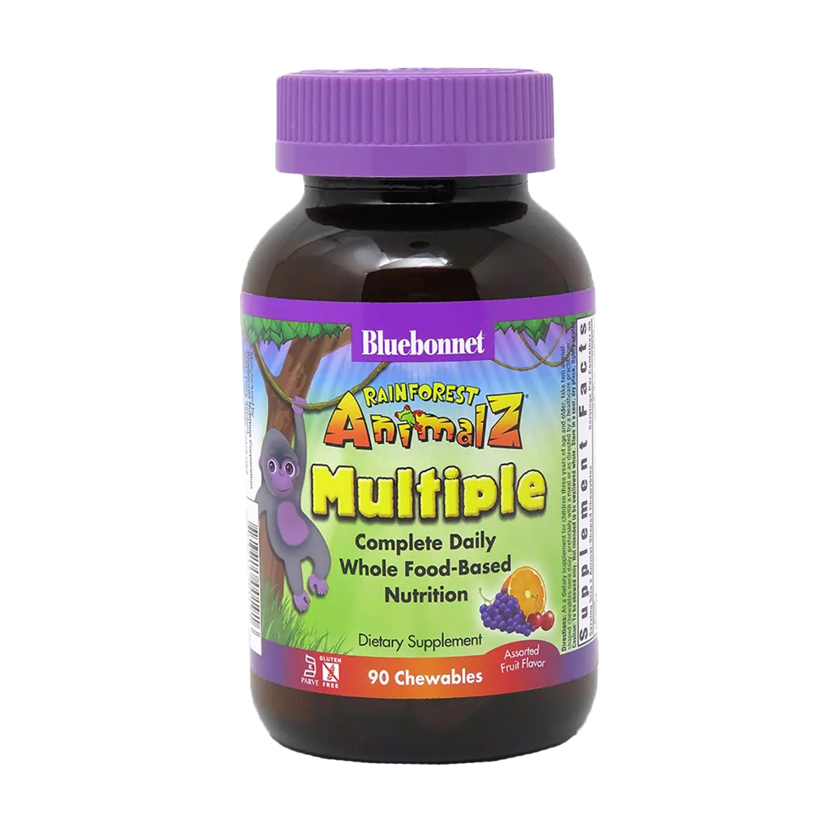 Мультивітаміни для дітей Bluebonnet Nutrition Rainforest Animalz Multiple зі смаком фруктів, 90 жувальних цукерок
Мультивітаміни для дітей Bluebonnet Nutrition Rainforest Animalz Multiple зі смаком фруктів, 90 жувальних цукерок