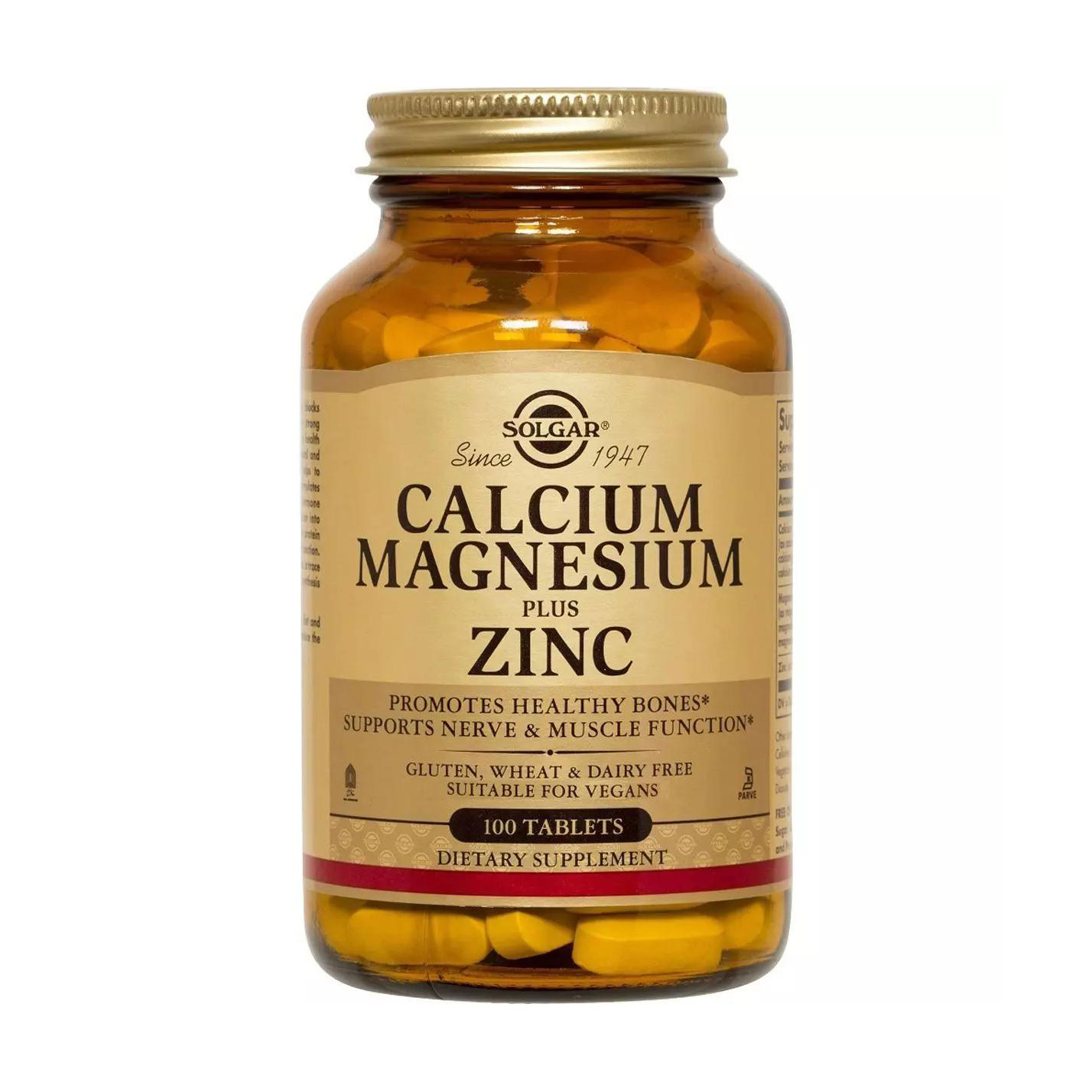 Мінеральний комплекс Solgar Calcium Magnesium Plus Zinc Кальцій, магній + цинк, 100 таблеток
Мінеральний комплекс Solgar Calcium Magnesium Plus Zinc Кальцій, магній + цинк, 100 таблеток