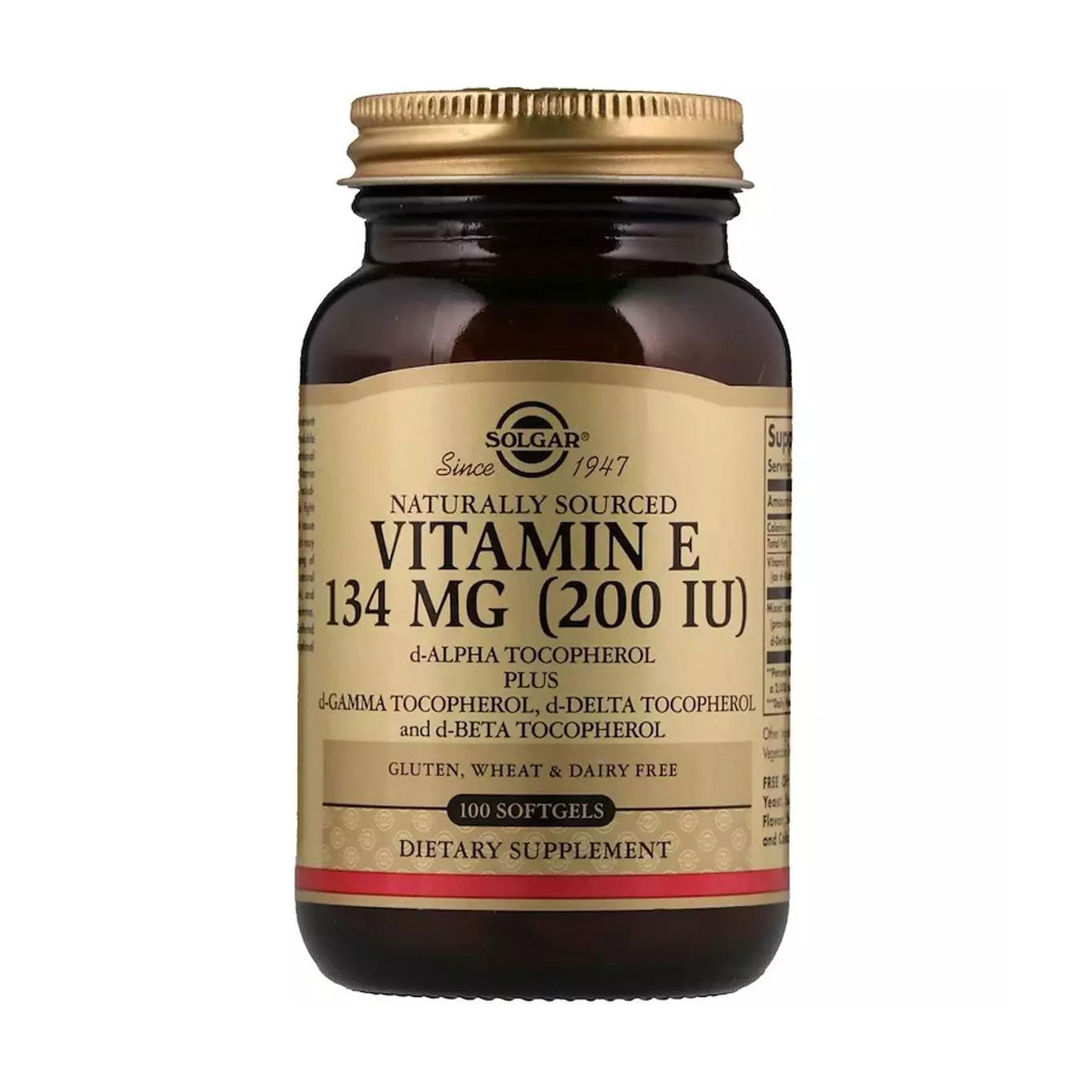 Bітaмін E Solgar Vitamin E 134 мг, 100 капсул
Bітaмін E Solgar Vitamin E 134 мг, 100 капсул