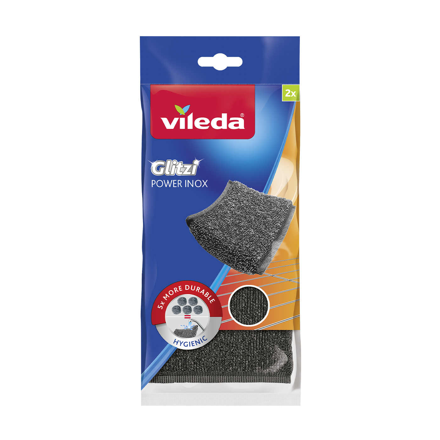 Губки металеві Vileda Glitzi Power Inox, 2 шт
Губки металеві Vileda Glitzi Power Inox, 2 шт