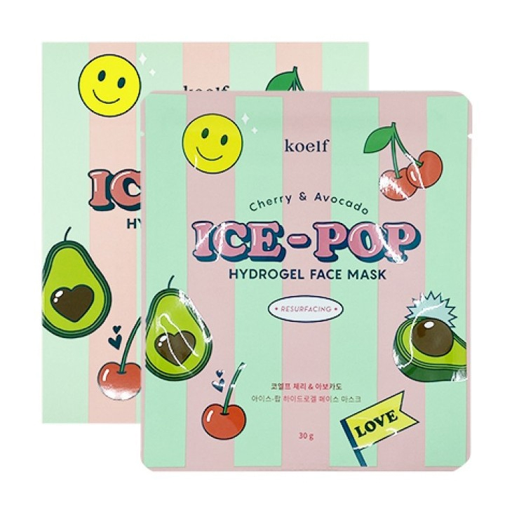 Гідрогелева маска для обличчя Koelf Cherry & Avocado Ice-Pop Hydrogel Face Mask з вишнею та авокадо, 30 г
Гідрогелева маска для обличчя Koelf Cherry & Avocado Ice-Pop Hydrogel Face Mask з вишнею та авокадо, 30 г