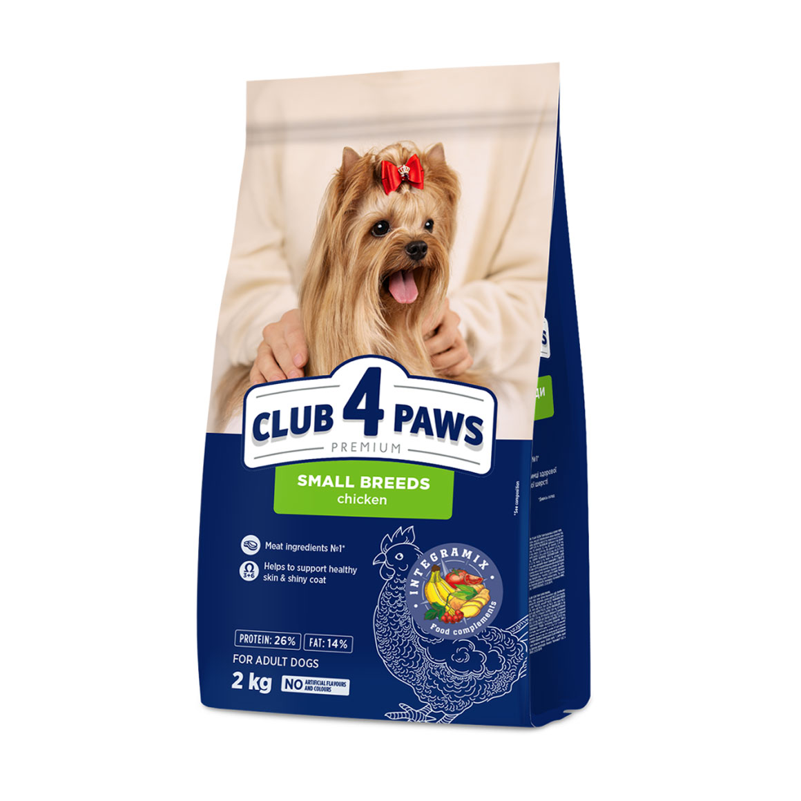 Сухий корм для собак Club 4 Paws Premium для малих порід, 2 кг
Сухий корм для собак Club 4 Paws Premium для малих порід, 2 кг
