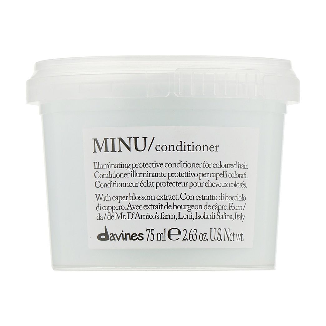 Кондиціонер Davines Minu Conditioner для блиску та збереження кольору фарбованого волосся, 75 мл
Кондиціонер Davines Minu Conditioner для блиску та збереження кольору фарбованого волосся, 75 мл