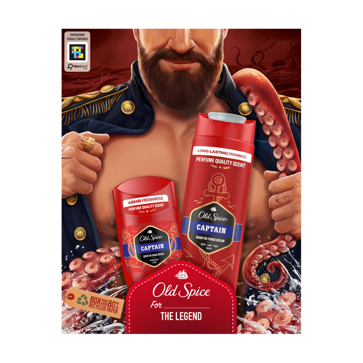 Подарунковий набір Old Spice Dark Captain чоловічий (дезодорант-стік, 50 мл + гель для душу, 250 мл)
Подарунковий набір Old Spice Dark Captain чоловічий (дезодорант-стік, 50 мл + гель для душу, 250 мл)