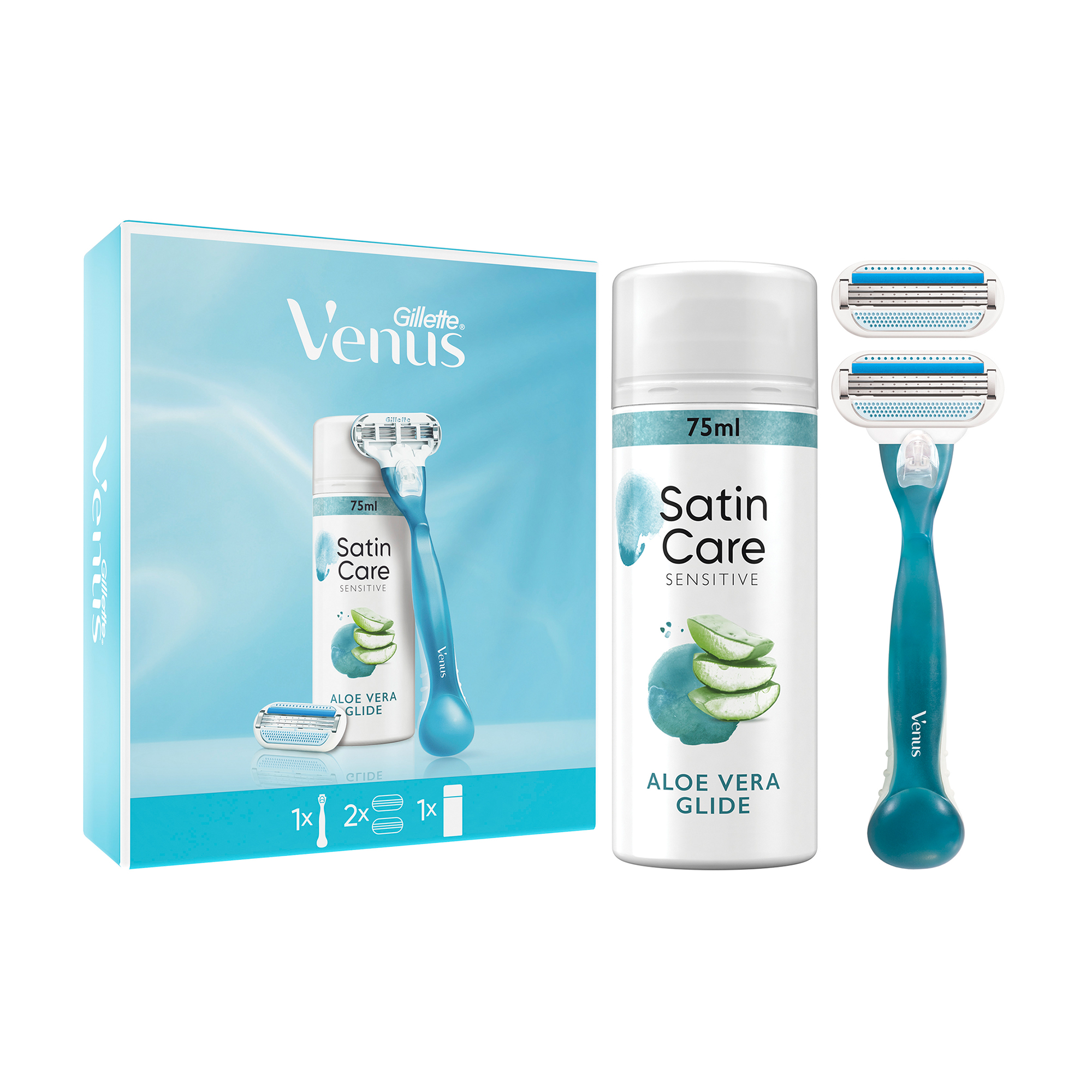 Подарунковий набір Gillette Venus Smooth жіночий (станок для гоління жіночий + 2 змінних леза + гель для гоління, 75 мл)
Подарунковий набір Gillette Venus Smooth жіночий (станок для гоління жіночий + 2 змінних леза + гель для гоління, 75 мл)