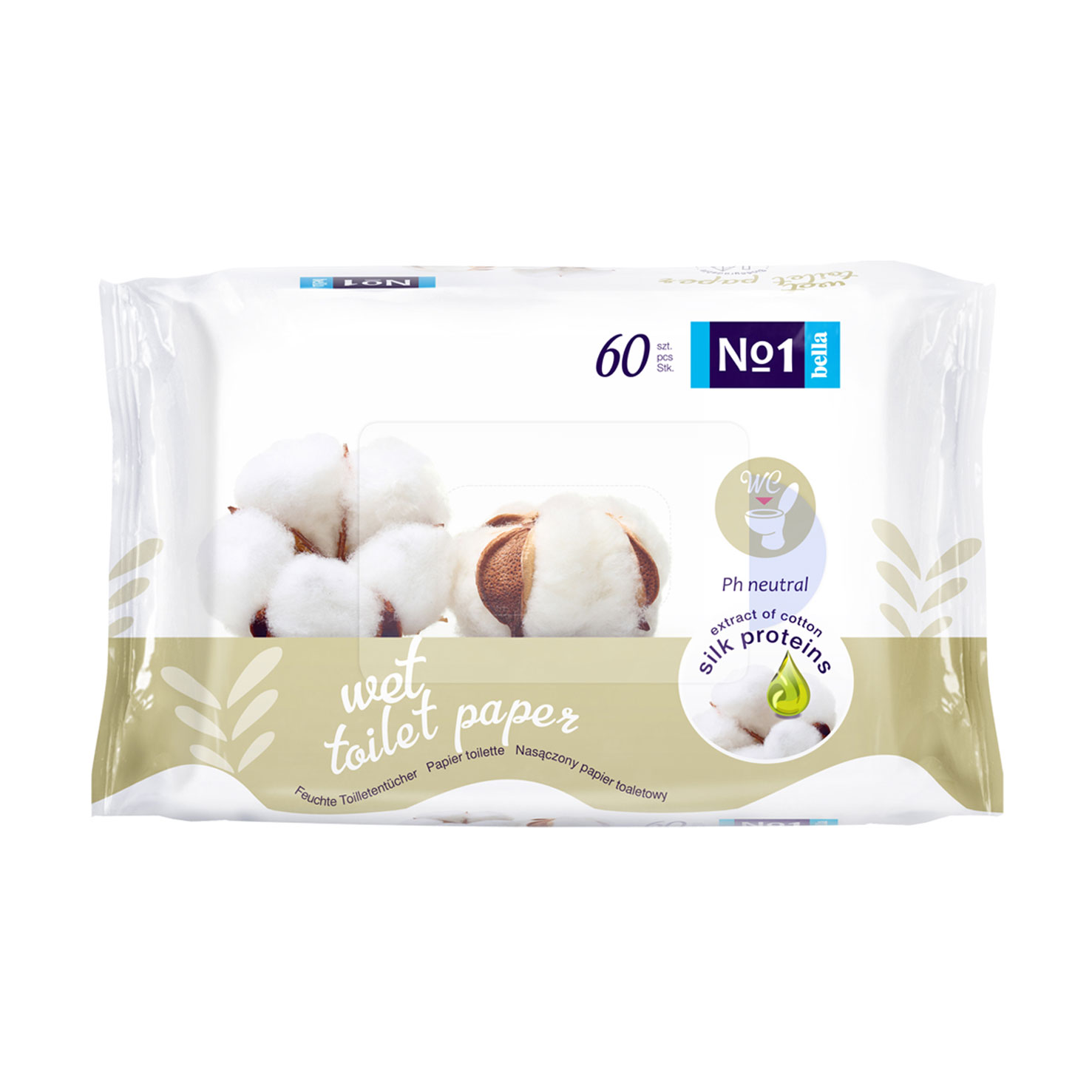 Вологий туалетний папір Bella №1, 60 шт
Вологий туалетний папір Bella №1, 60 шт