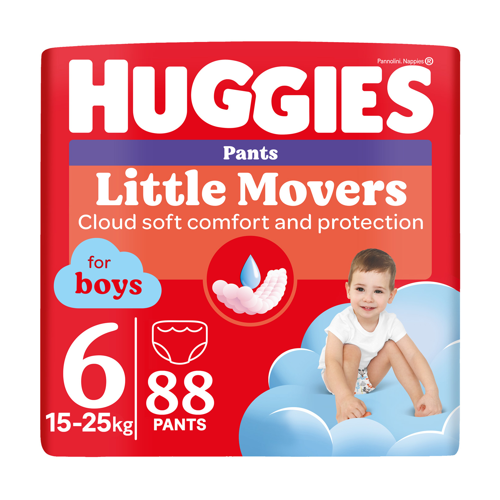 Підгузки-трусики Huggies Little Movers Pants для хлопчиків, розмір 6 (15-25 кг), 88 шт
Підгузки-трусики Huggies Little Movers Pants для хлопчиків, розмір 6 (15-25 кг), 88 шт