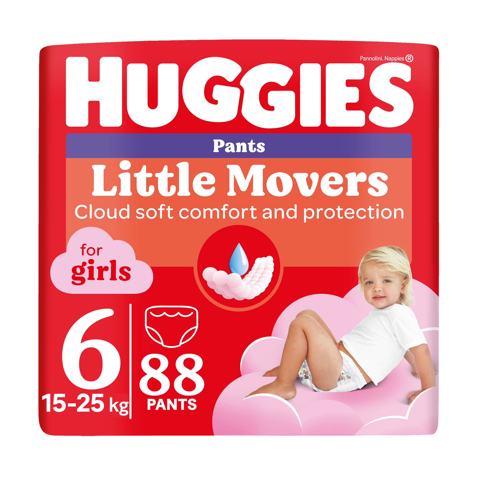 Уцінка! Підгузки-трусики Huggies Little Movers Pants для дівчаток, розмір 6 (15-25 кг), 88 шт
Уцінка! Підгузки-трусики Huggies Little Movers Pants для дівчаток, розмір 6 (15-25 кг), 88 шт