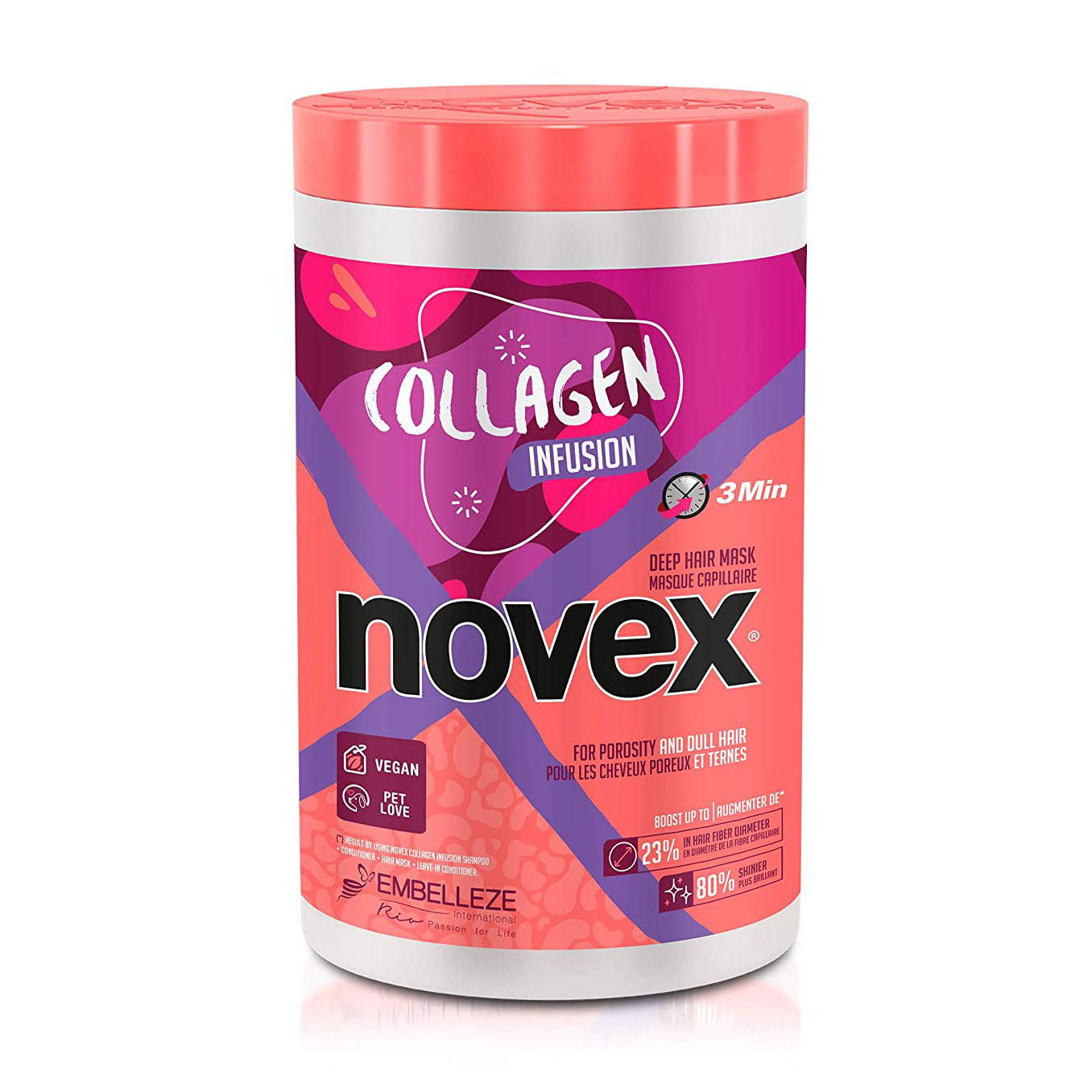 Маска для волосся Novex Collagen Infusion Hair Mask з колагеном, 1 кг
Маска для волосся Novex Collagen Infusion Hair Mask з колагеном, 1 кг