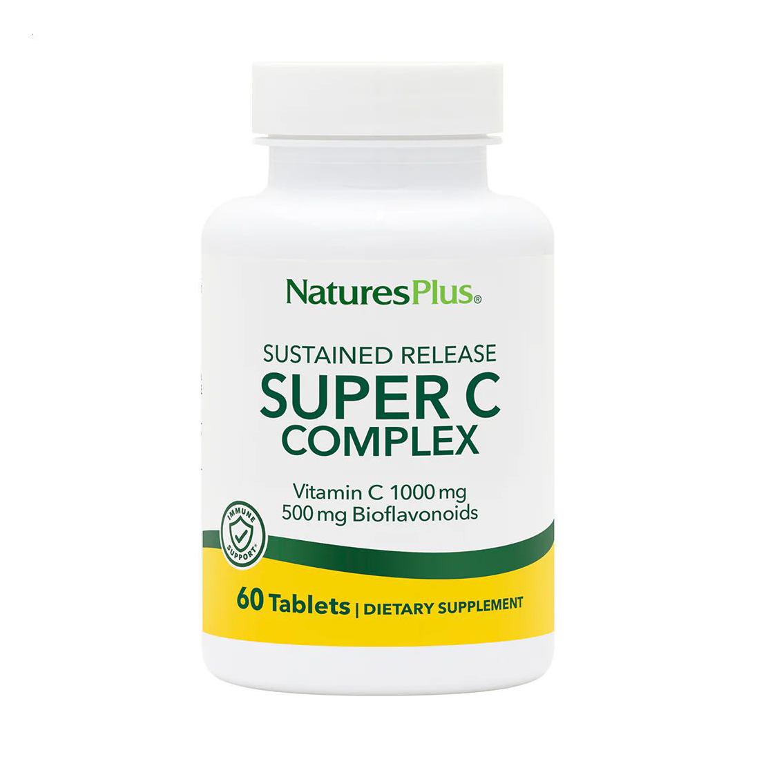 Вітамін C Nature's Plus Super C Complex 1000 мг, Біофлавоноїди 500 мг, 60 таблеток
Вітамін C Nature's Plus Super C Complex 1000 мг, Біофлавоноїди 500 мг, 60 таблеток