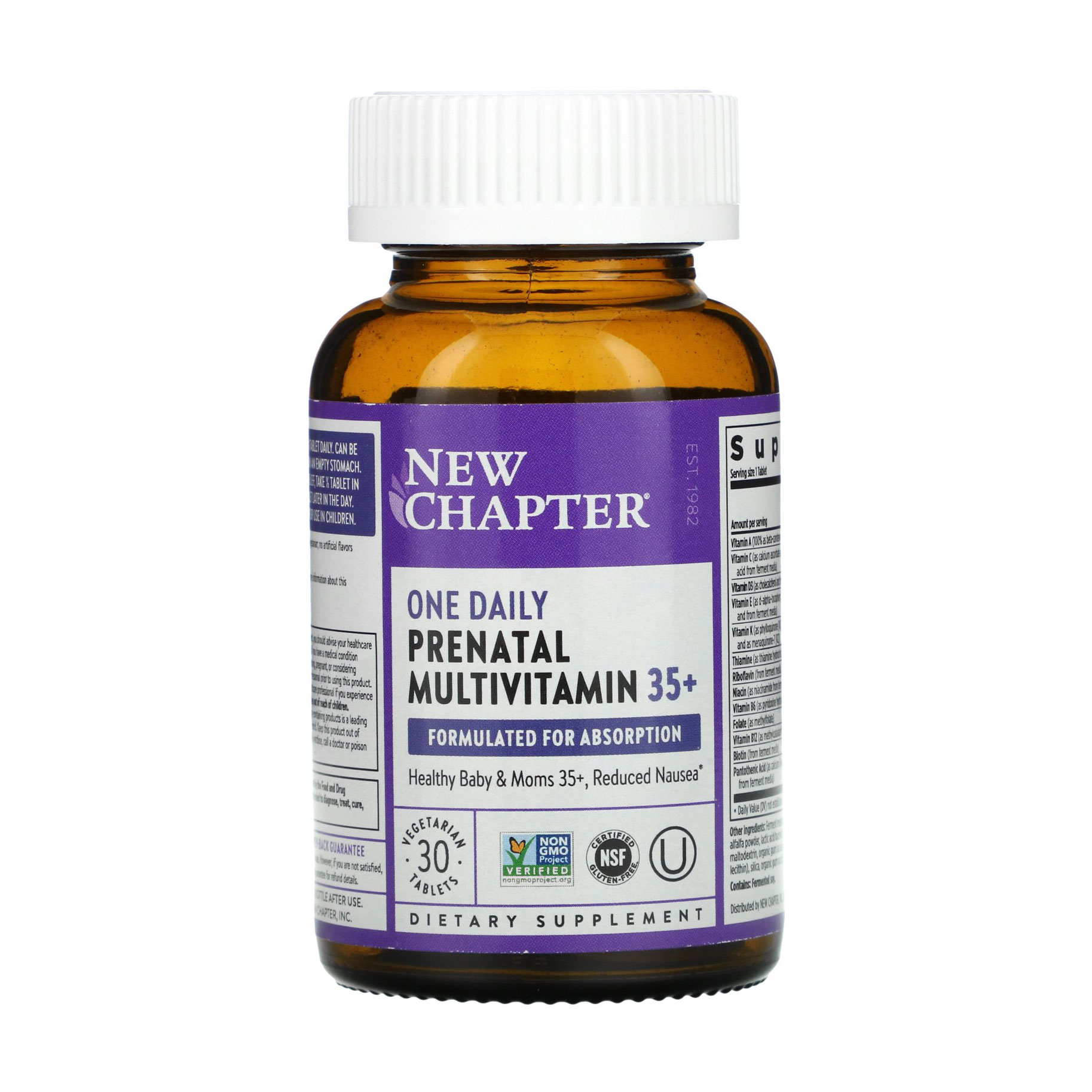 Мультивітаміни для вагітних New Chapter One Daily Prenatal Multivitamin 35+, 30 таблеток
Мультивітаміни для вагітних New Chapter One Daily Prenatal Multivitamin 35+, 30 таблеток