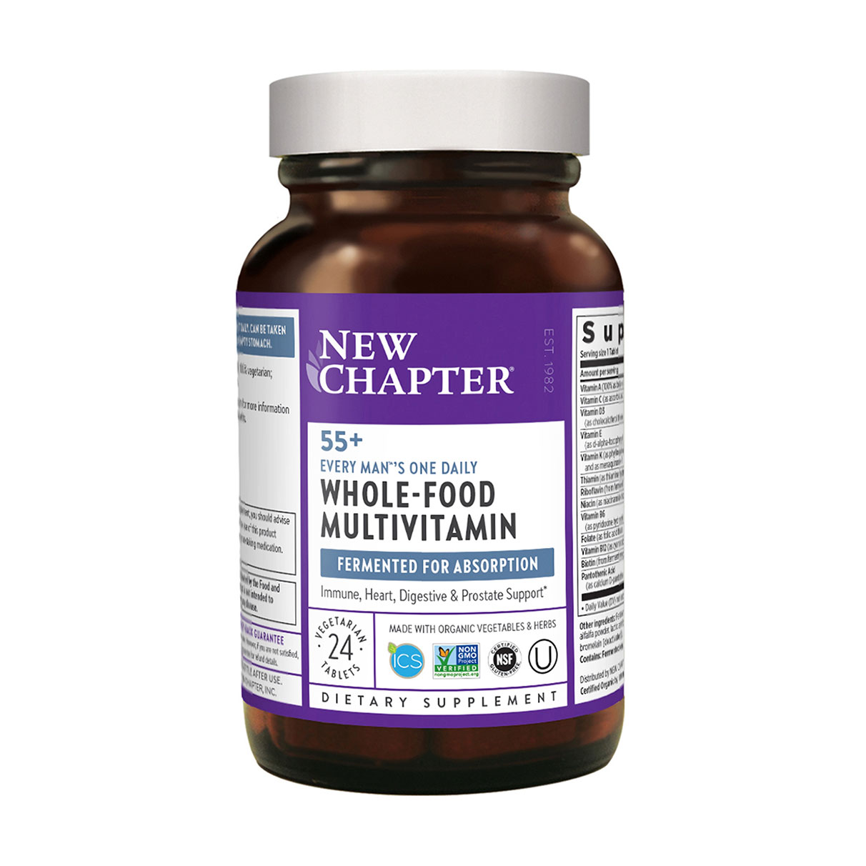 Мультивітаміни для чоловіків New Chapter One Daily Every Man's Multivitamin 55+, 24 таблетки
Мультивітаміни для чоловіків New Chapter One Daily Every Man's Multivitamin 55+, 24 таблетки