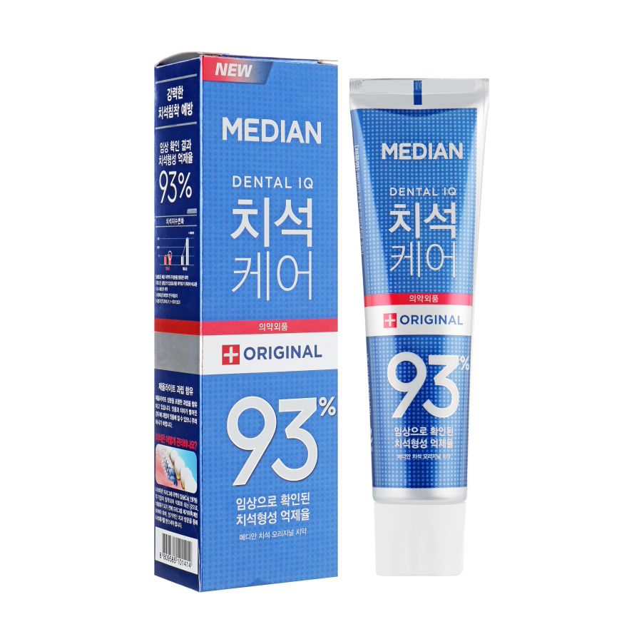 Відбілювальна зубна паста Median Dental IQ Original Toothpaste для видалення нальоту зі смаком м'яти, 120 г
Відбілювальна зубна паста Median Dental IQ Original Toothpaste для видалення нальоту зі смаком м'яти, 120 г