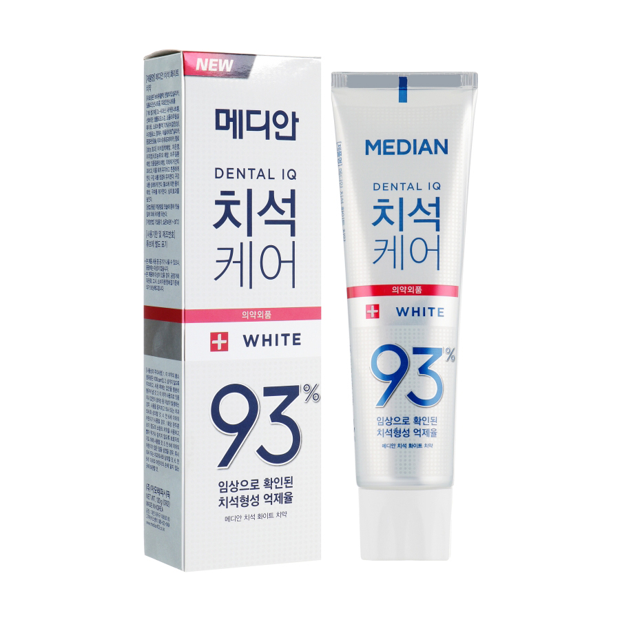 Відбілювальна зубна паста Median Toothpaste White 93% зі смаком м'яти, 120 г
Відбілювальна зубна паста Median Toothpaste White 93% зі смаком м'яти, 120 г