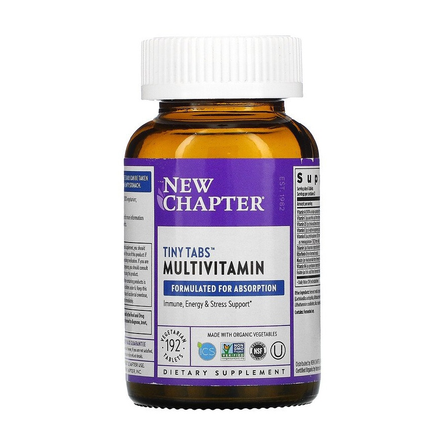 Мультивітаміни New Chapter Multivitamin Tiny Tabs, 192 міні-таблеток
Мультивітаміни New Chapter Multivitamin Tiny Tabs, 192 міні-таблеток