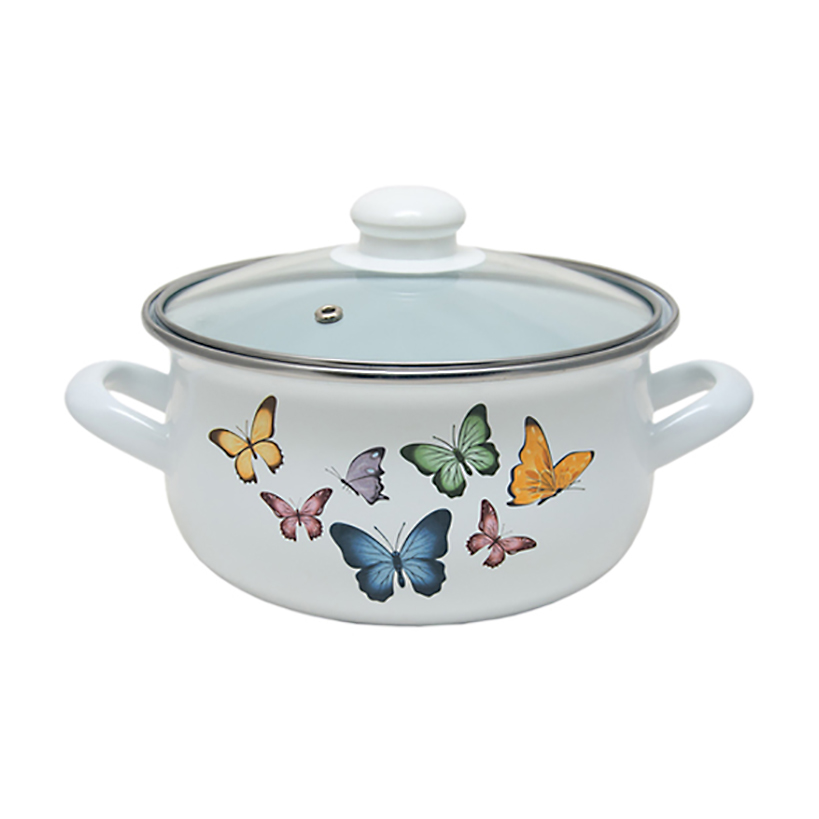 Емальована каструля Infinity Butterflies ED-1435 з кришкою, діаметр 18 см, 2.4 л (6529091)
Емальована каструля Infinity Butterflies ED-1435 з кришкою, діаметр 18 см, 2.4 л (6529091)