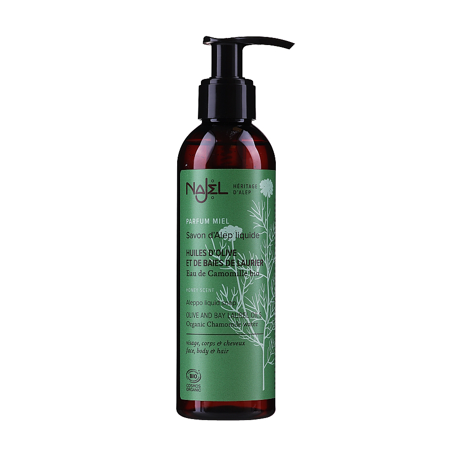 Органічне рідке алеппське мило Najel Aleppo Liquid Soap Organic Chamomile Water з органічною водою ромашки, 200 мл
Органічне рідке алеппське мило Najel Aleppo Liquid Soap Organic Chamomile Water з органічною водою ромашки, 200 мл