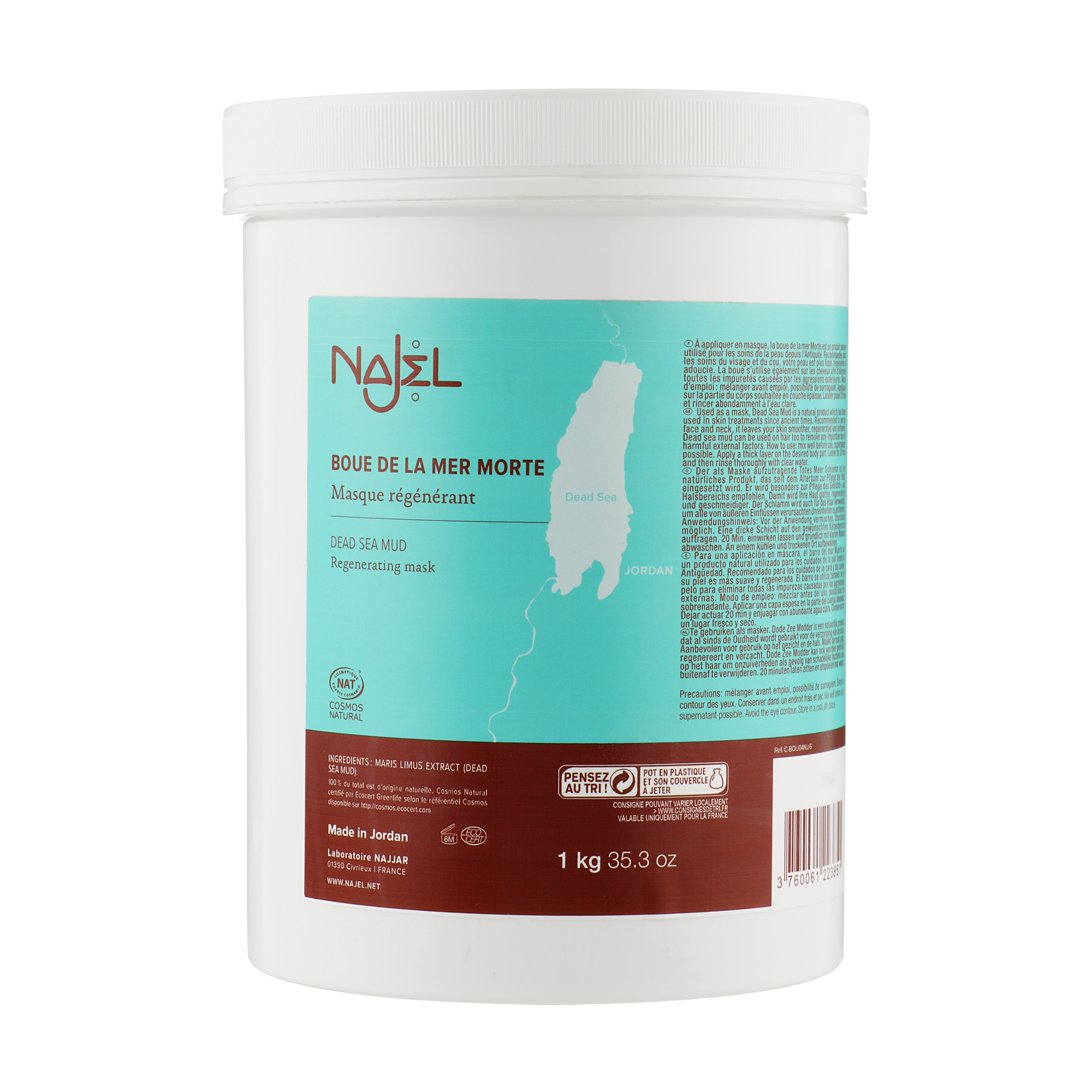 Уцінка! Маска для обличчя, тіла та волосся Najel Dead Sea Mud Грязь Мертвого моря, 1 кг
Уцінка! Маска для обличчя, тіла та волосся Najel Dead Sea Mud Грязь Мертвого моря, 1 кг