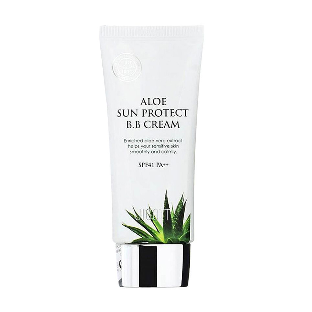 Сонцезахисний зволожувальний BB-крем для обличчя Jigott Aloe Sun Protect BB Cream SPF 41 PA++ з алое вера, 50 мл
Сонцезахисний зволожувальний BB-крем для обличчя Jigott Aloe Sun Protect BB Cream SPF 41 PA++ з алое вера, 50 мл