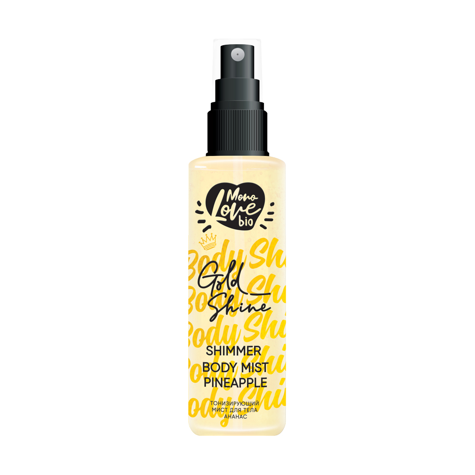 Тонізувальний міст для тіла MonoLove Bio Shimmer Body Mist Pineapple Golden Shine Ананас, 120 мл
Тонізувальний міст для тіла MonoLove Bio Shimmer Body Mist Pineapple Golden Shine Ананас, 120 мл