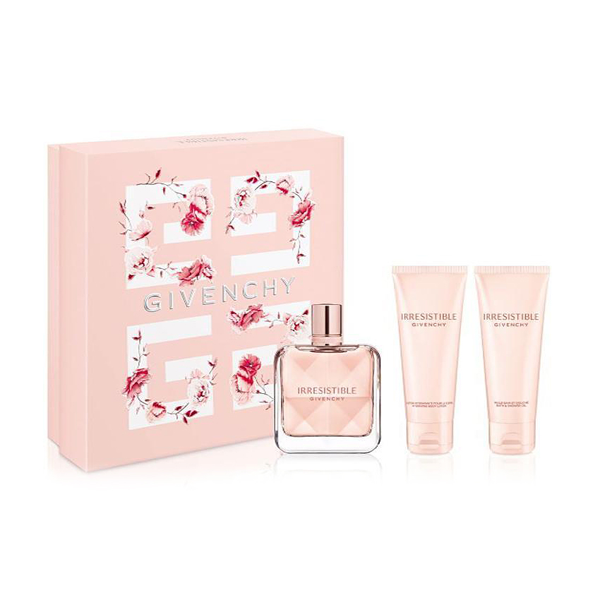 Парфумований набір Givenchy Irresistible жіночий (парфумована вода, 80 мл + лосьйон для тіла, 75 мл + олія для душу, 75 мл)
Парфумований набір Givenchy Irresistible жіночий (парфумована вода, 80 мл + лосьйон для тіла, 75 мл + олія для душу, 75 мл)