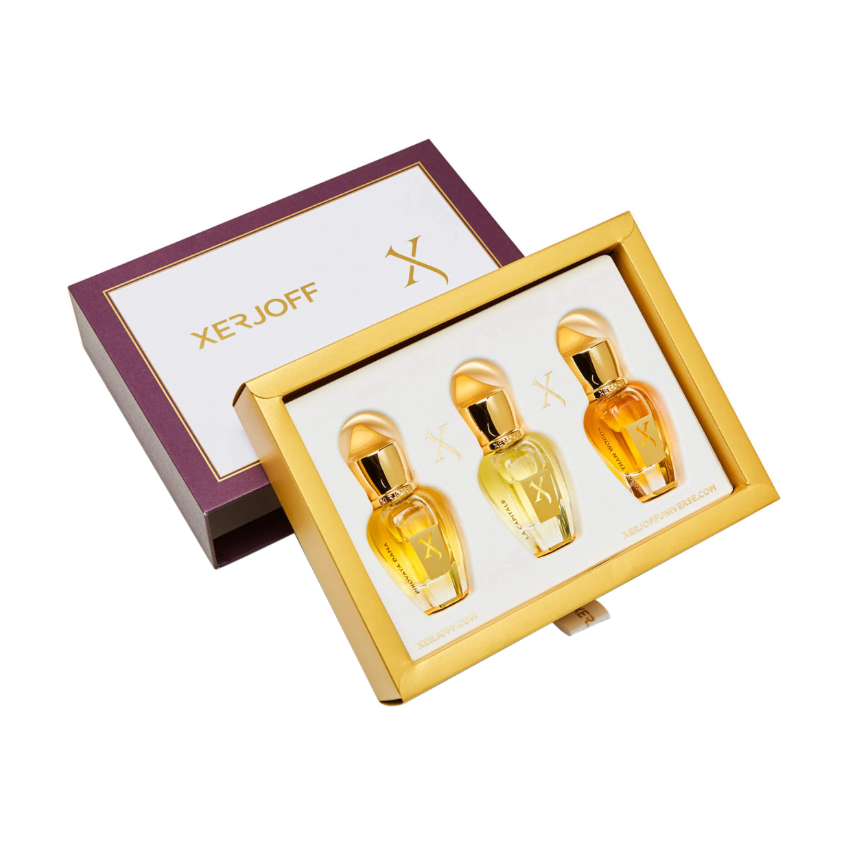Набір парфумованої води унісекс Xerjoff Discovery Set IV (Pikovaya Dama Parfum, 15 мл + La Capitale Parfum, 15 мл + More Than Words, 15 мл)
Набір парфумованої води унісекс Xerjoff Discovery Set IV (Pikovaya Dama Parfum, 15 мл + La Capitale Parfum, 15 мл + More Than Words, 15 мл)