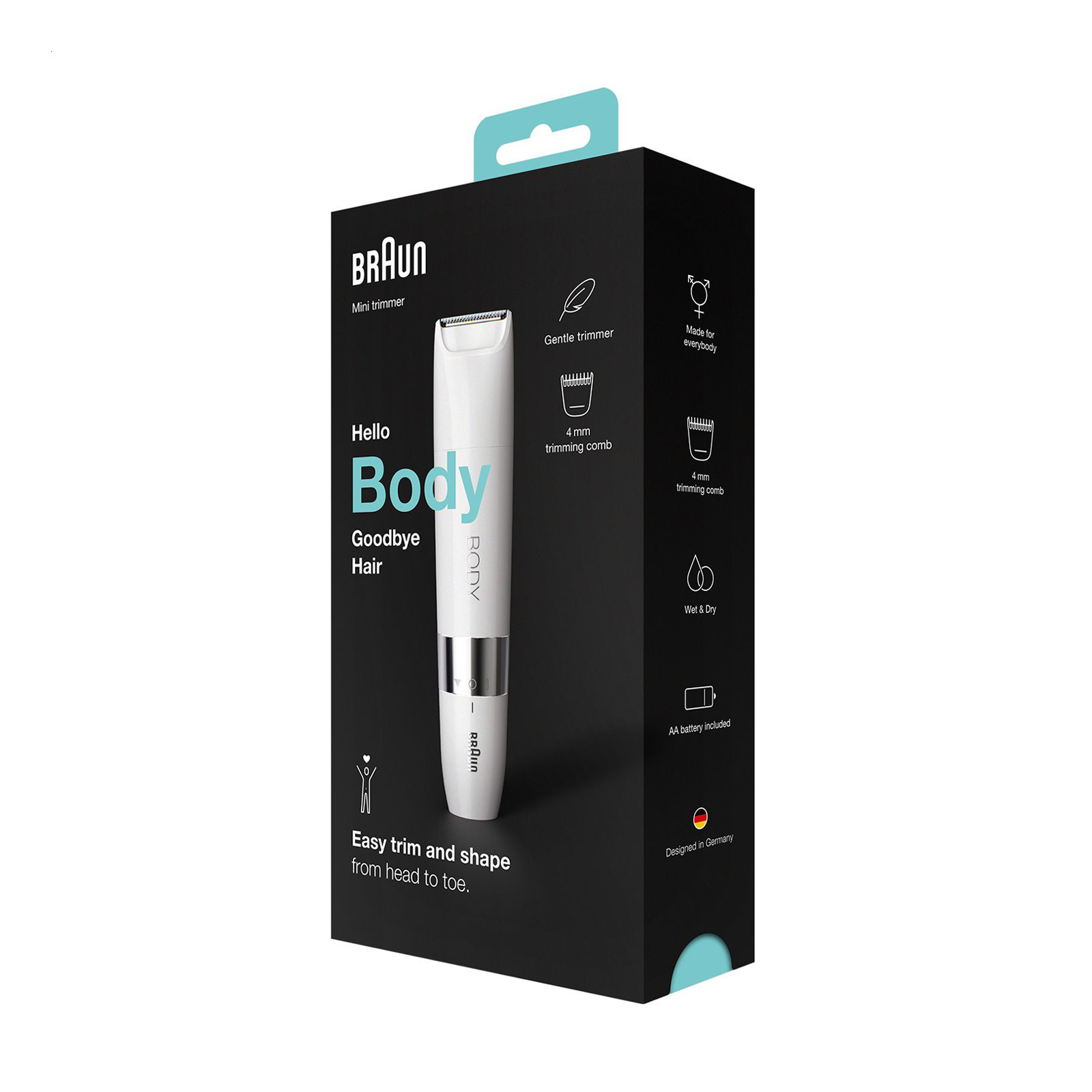 Тример універсальний Braun BS1000 Body Mini
Тример універсальний Braun BS1000 Body Mini