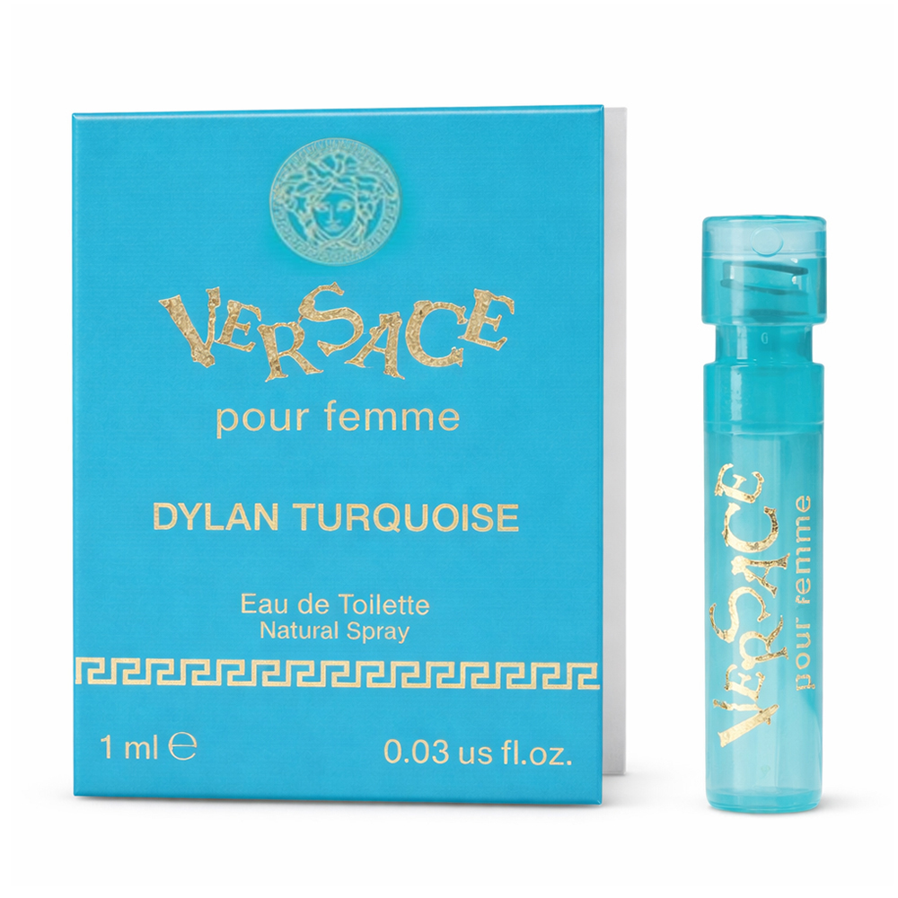 Versace Dylan Turquoise Pour Femme Туалетна вода жіноча, 1 мл (пробник)
Versace Dylan Turquoise Pour Femme Туалетна вода жіноча, 1 мл (пробник)