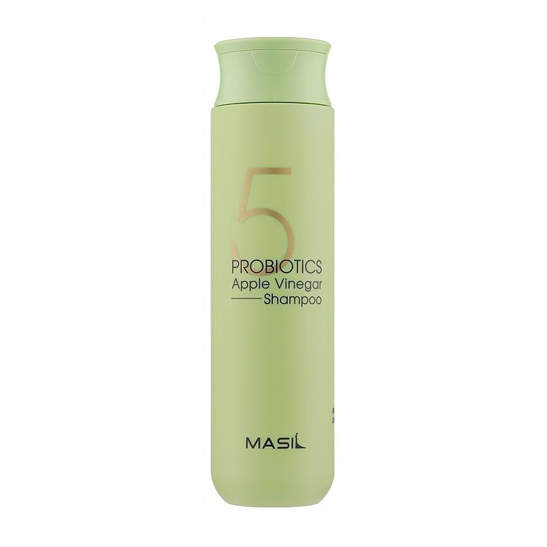 М'який безсульфатний шампунь Masil 5 Probiotics Apple Vinegar Shampoo з пробіотиками та яблучним оцтом, для чутливої шкіри голови, 300 мл 
М'який безсульфатний шампунь Masil 5 Probiotics Apple Vinegar Shampoo з пробіотиками та яблучним оцтом, для чутливої шкіри голови, 300 мл