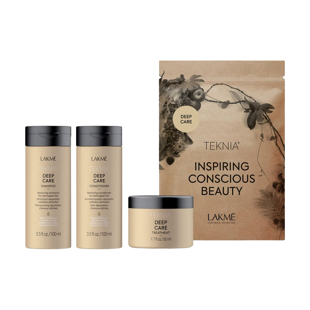 Уцінка! Відновлювальний набір Lakme Teknia Deep Care для сухого та пошкодженого волосся (шампунь, 100 мл + кондиціонер, 100 мл + маска, 50 мл)
Уцінка! Відновлювальний набір Lakme Teknia Deep Care для сухого та пошкодженого волосся (шампунь, 100 мл + кондиціонер, 100 мл + маска, 50 мл)