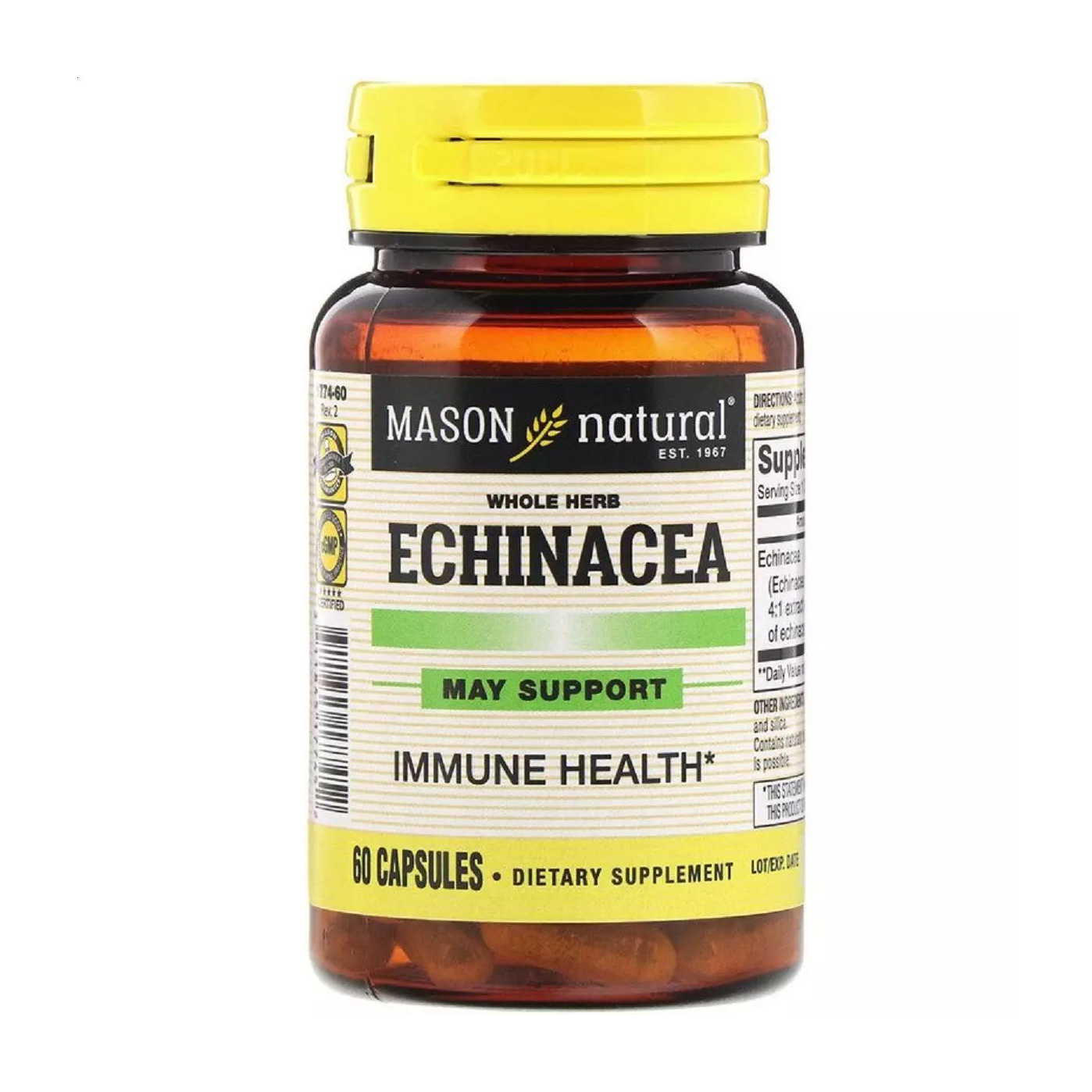 Ехінацея Mason Natural Echinacea, 60 капсул
Ехінацея Mason Natural Echinacea, 60 капсул