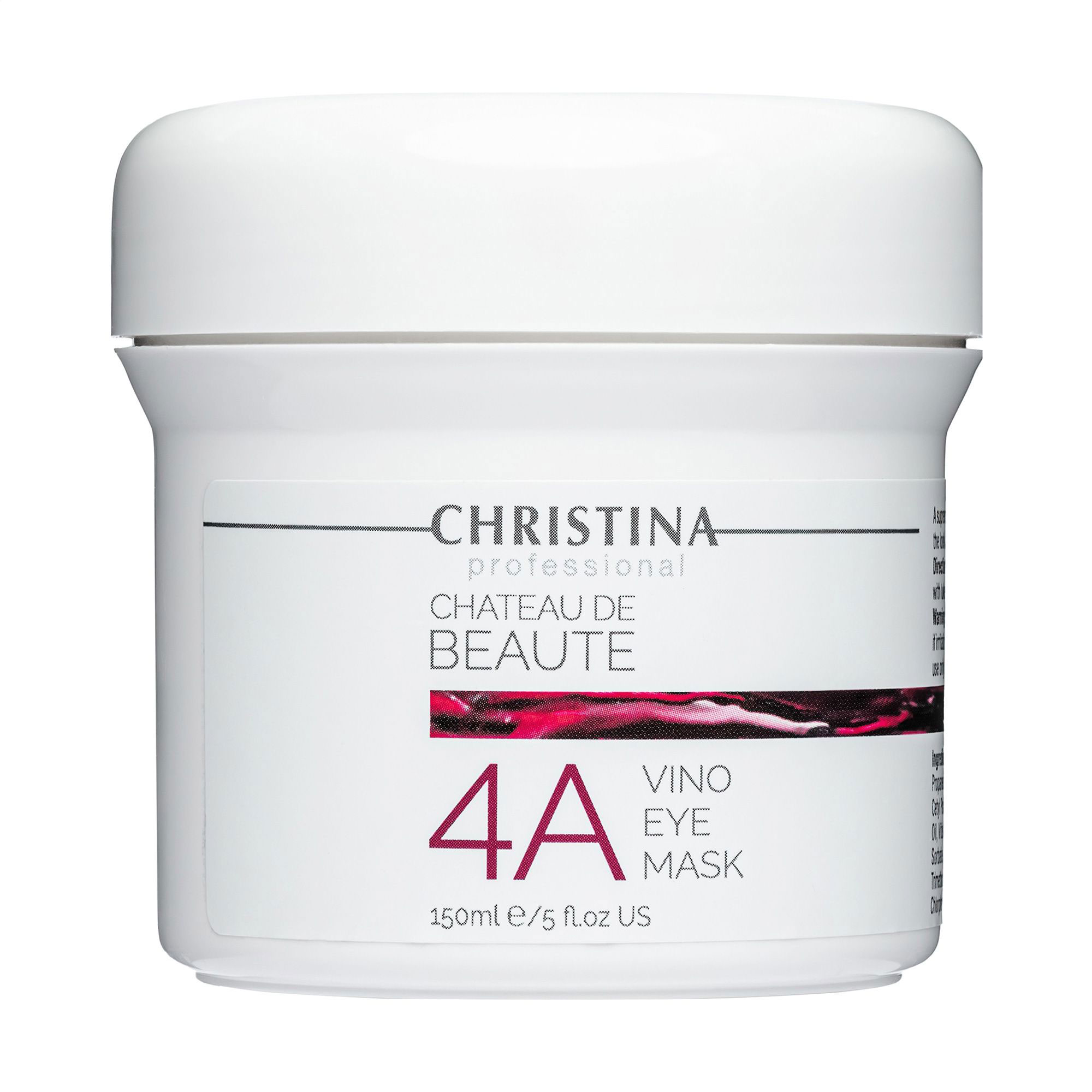 Уцінка! Маска для шкіри навколо очей Christina Chateau de Beaute Vino Eye Mask Step 4A, 150 мл
Уцінка! Маска для шкіри навколо очей Christina Chateau de Beaute Vino Eye Mask Step 4A, 150 мл