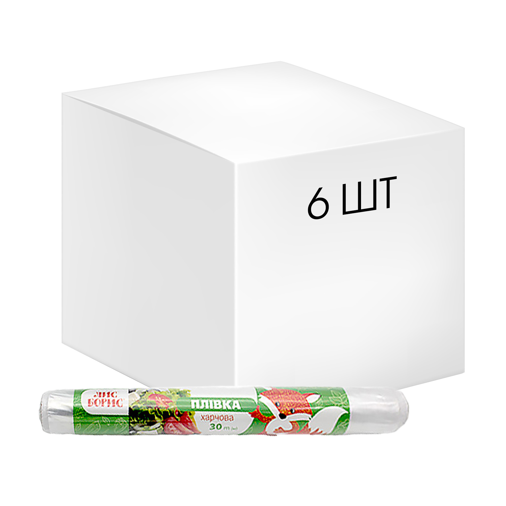 Харчова плівка ЛИС БОРИС 30 м, 6 шт
Харчова плівка ЛИС БОРИС 30 м, 6 шт