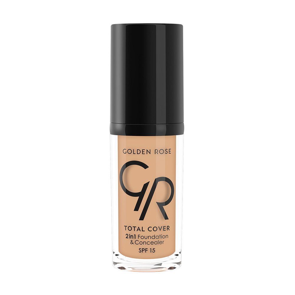 Тональний крем-коректор для обличчя Golden Rose Total Cover 2in1 Foundation & Concealer SPF 15, 04 Beige, 30 мл
Тональний крем-коректор для обличчя Golden Rose Total Cover 2in1 Foundation & Concealer SPF 15, 04 Beige, 30 мл