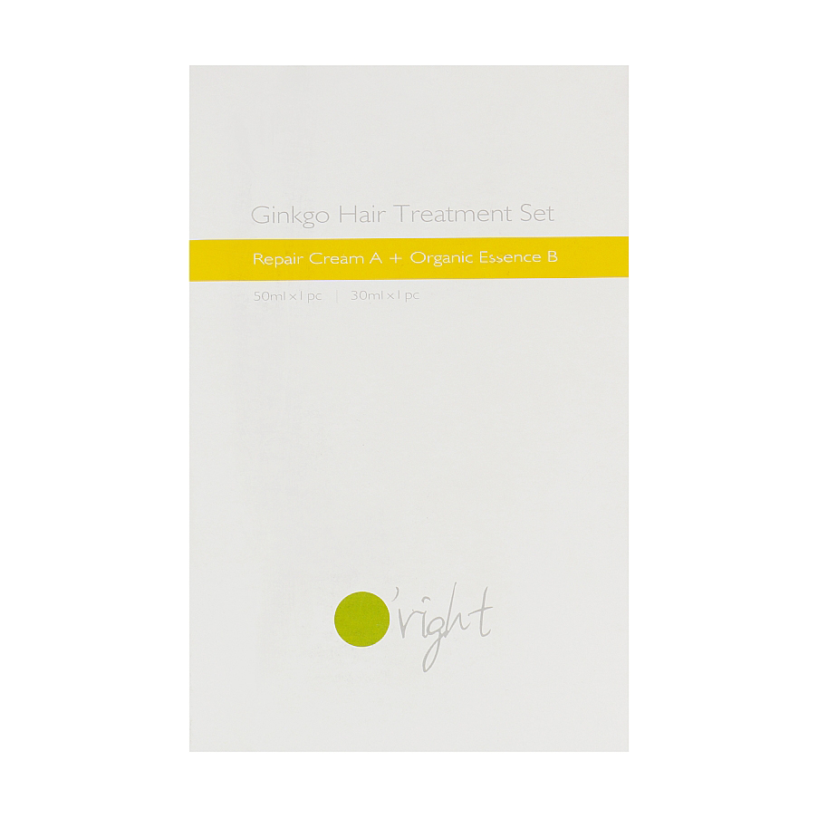 Набір для відновлення пошкодженого та фарбованого волосся O'right Ginkgo Hair Treatment Set Гінкго (крем, 50 мл + есенція, 30 мл)
Набір для відновлення пошкодженого та фарбованого волосся O'right Ginkgo Hair Treatment Set Гінкго (крем, 50 мл + есенція, 30 мл)