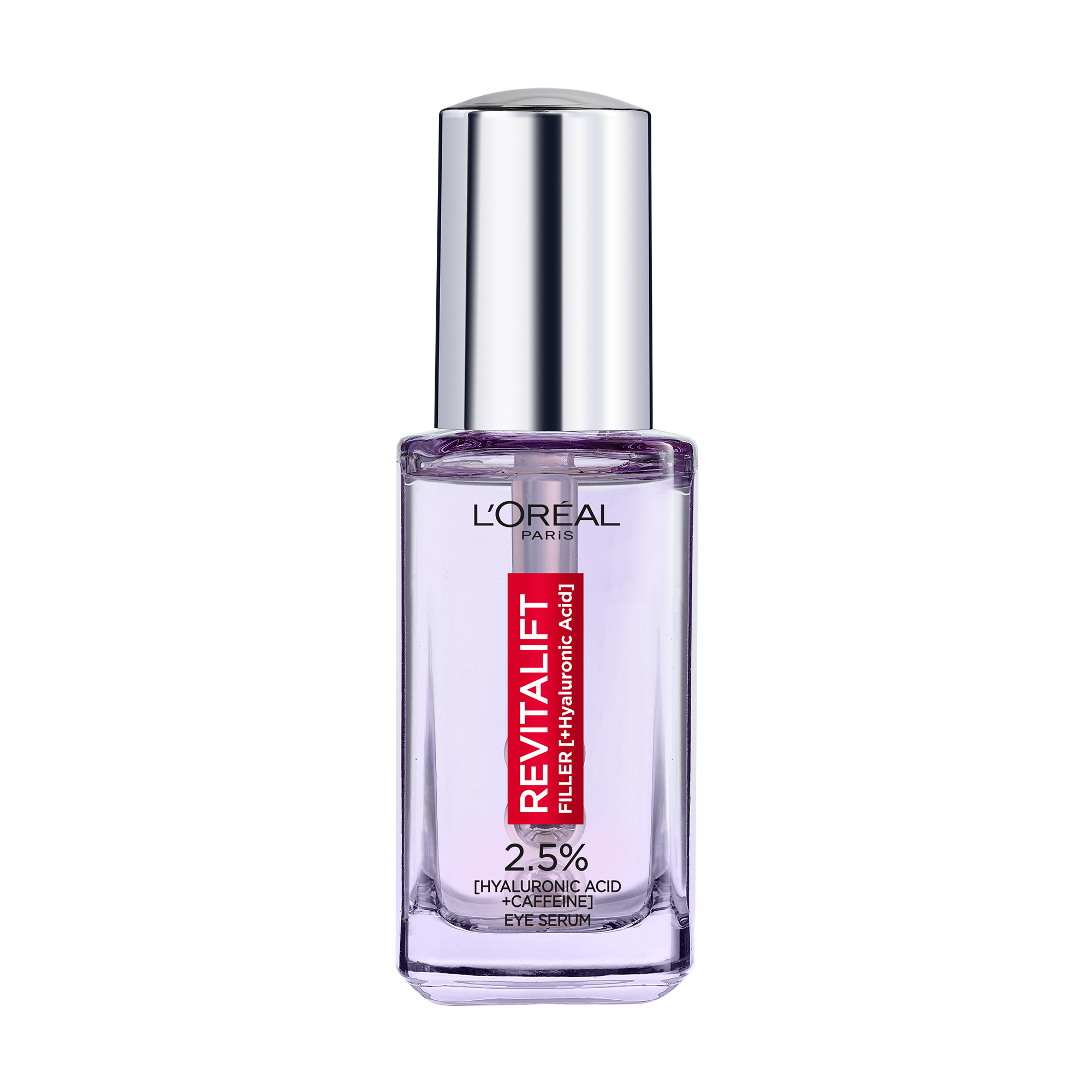 Сироватка для шкіри навколо очей L'oreal Paris Revitalift Filler 2.5% Hyaluronic Acid + Caffeine Eye Serum з гіалуроновою кислотою та кофеїном, 20 мл
Сироватка для шкіри навколо очей L'oreal Paris Revitalift Filler 2.5% Hyaluronic Acid + Caffeine Eye Serum з гіалуроновою кислотою та кофеїном, 20 мл