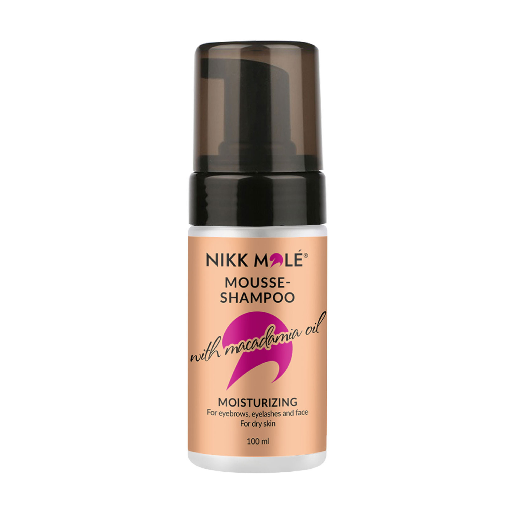 Мус-шампунь для брів, вій та обличчя Nikk Mole Mousse-Shampoo With Macadamia Oil For Eyebrows Eyelashes And Face з олією макадамії, 100 мл
Мус-шампунь для брів, вій та обличчя Nikk Mole Mousse-Shampoo With Macadamia Oil For Eyebrows Eyelashes And Face з олією макадамії, 100 мл