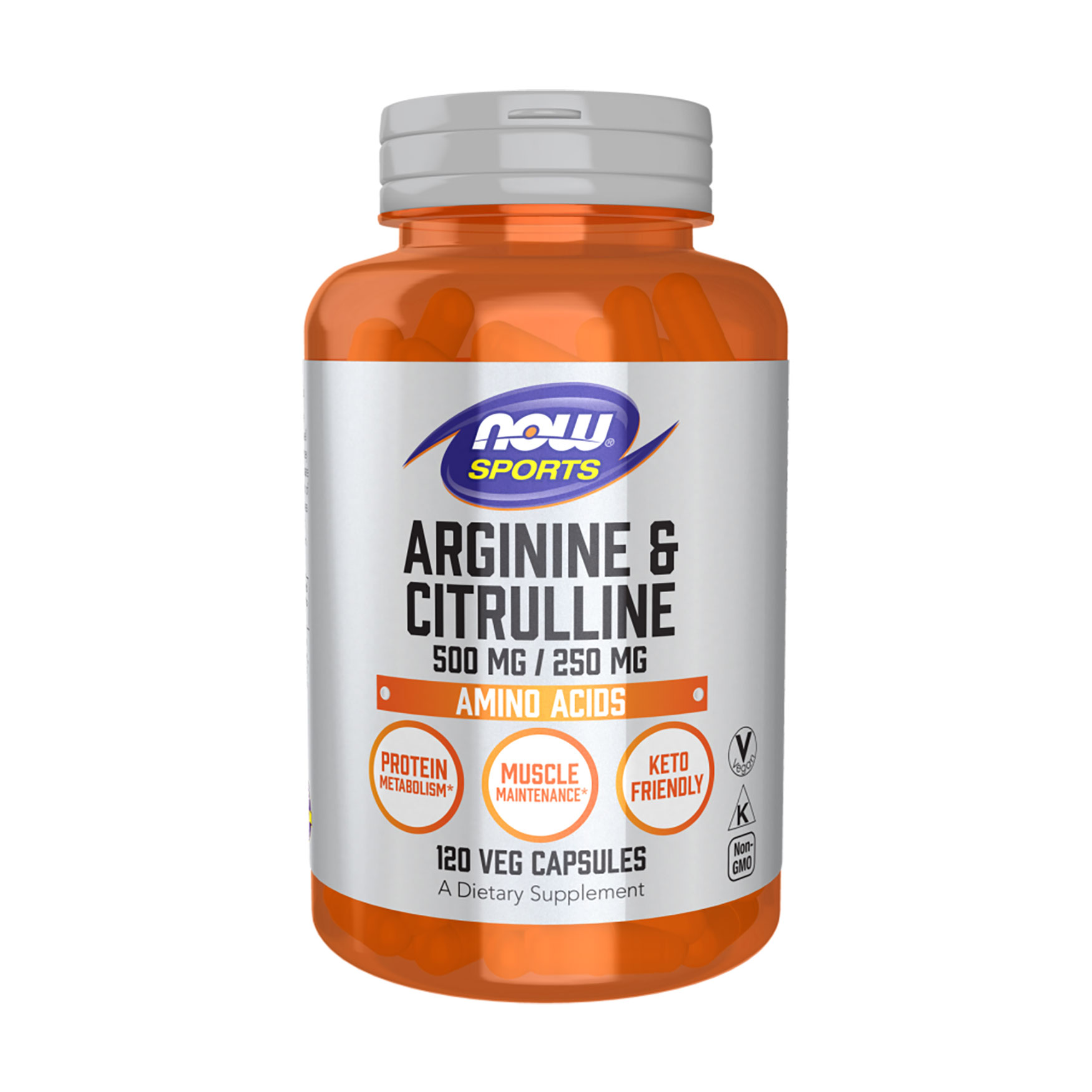 Аргінін та цитрулін NOW foods Arginine & Citrulline 500 мг/250 мг, 120 капсул
Аргінін та цитрулін NOW foods Arginine & Citrulline 500 мг/250 мг, 120 капсул