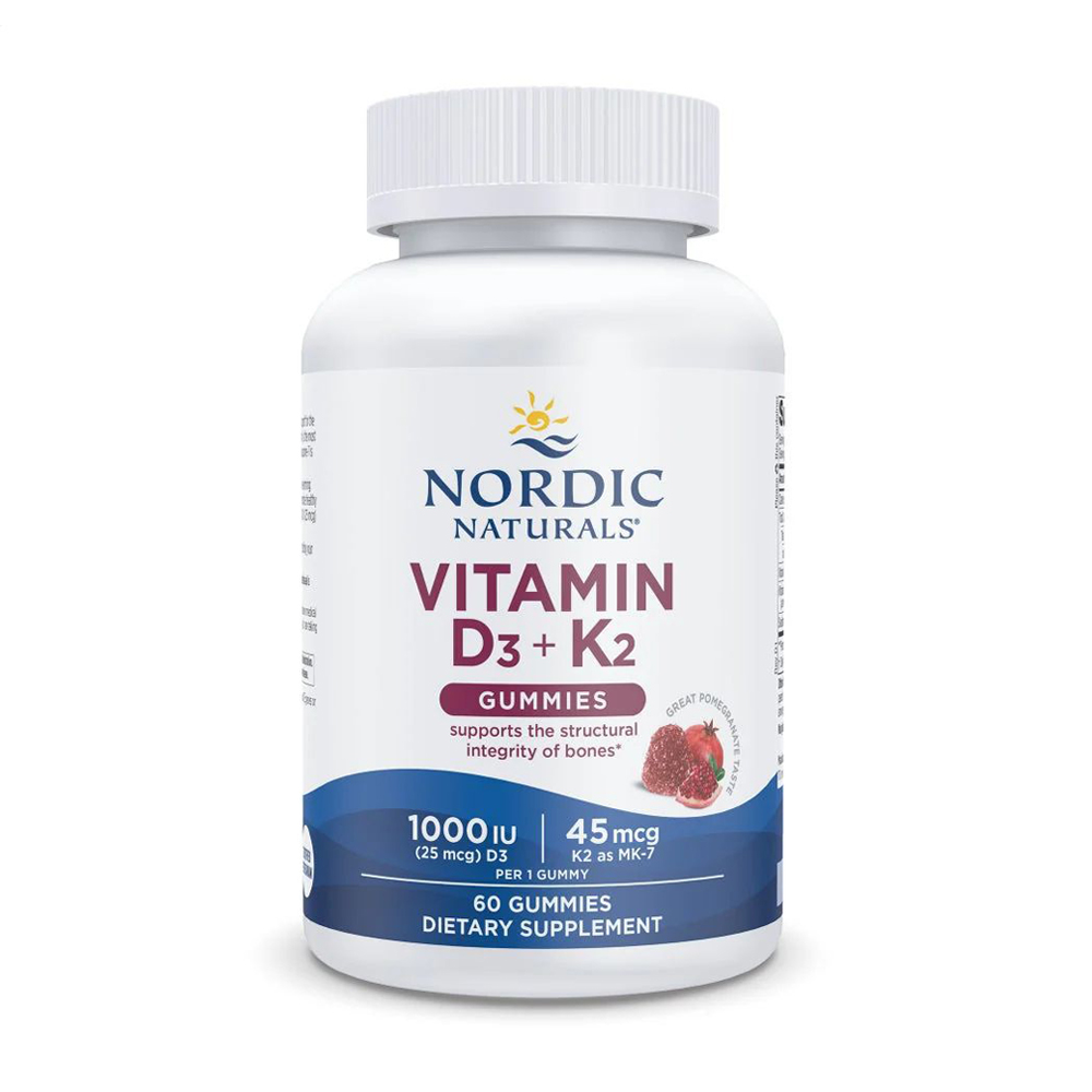 Вітаміни Д3 та K2 Nordic Naturals Vitamin D3 + K2 Gummies, 60 жувальних цукерок
Вітаміни Д3 та K2 Nordic Naturals Vitamin D3 + K2 Gummies, 60 жувальних цукерок